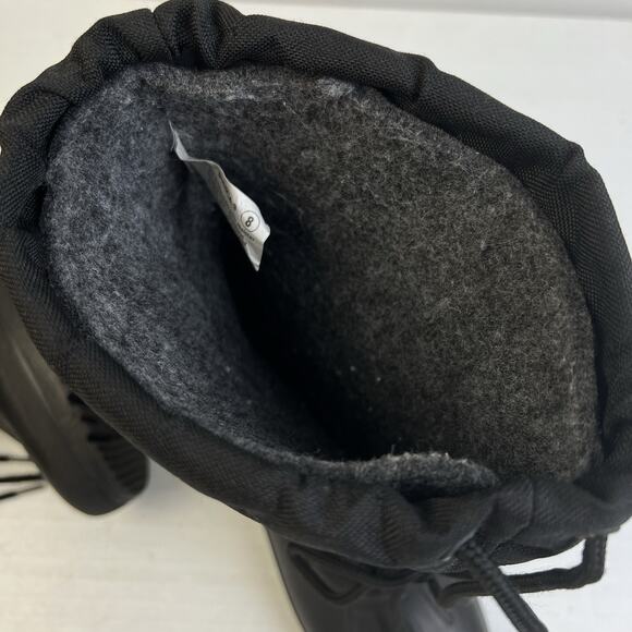 Weather Spirits Winter Boots Women 8 Black Insulated Lining Snow Outdoors Warm - Picture 8 of 10